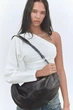 Овальная сумка zara - черная - изображение 1
