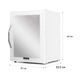 Холодильник-витрина KLARSTEIN Beersafe XL Quartz стеклянная дверь 46 дБ 60 л Белый (10034929) - изображение 8