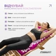 Массажный коврик Easyfit с подушкой фиолетовый (мат акупунктурный-аппликатор Кузнецова + валик-массажер для тела: спины, поясницы, шеи, ног, стоп, головы) EF-2709-VW - изображение 5