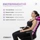 Массажный коврик Easyfit с подушкой фиолетовый (мат акупунктурный-аппликатор Кузнецова + валик-массажер для тела: спины, поясницы, шеи, ног, стоп, головы) EF-2709-VW - изображение 6