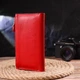 Вертикальный женский кошелек из натуральной кожи CANPELLINI 21640 Красный - изображение 8