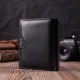 Вертикальний чоловічий гаманець із натуральної шкіри ST Leather 22479 Чорний - зображення 8