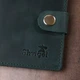 Компактне вінтажне портмоне Shvigel 16456 Зелений - зображення 6