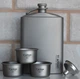 Титанова фляга для алкогольних напоїв Tiartisan titanium 260 мл + 3 шт чарки по 35 мл туристична прямокутна пляшка подарункова + лійка та чохол - зображення 2