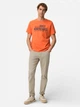 Футболка хлопковая длинная мужская Camel Active T-shirts 1/2 sleeves 409700-7T17-66 XL Оранжевая с принтом (4063366239886) - изображение 3