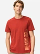 Футболка хлопковая длинная мужская Camel Active T-shirts 1/2 sleeves 409700-7T27-56 M Красная с принтом (4063366240219) - изображение 1