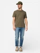 Футболка хлопковая длинная мужская Camel Active T-shirts 1/2 sleeves 409700-9T87-35 L Оливковая (4063366266301) - изображение 3