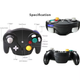 Геймпад для Nintendo GameCube беспроводной совместимый с Wii Черный - изображение 5
