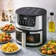 Аэрогриль Silver Crest SC-8855S 8 л 4200 Вт сенсорное управление Hot Air Technology фритюрница без масла - изображение 2
