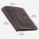 Кошелек кожаный мужской Visconti Коричневый Компактная RFID-защита (707 Shield Oil Brown) Подарочный пакет в комплекте - изображение 5