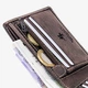 Кошелек кожаный мужской Visconti Коричневый Компактная RFID-защита (707 Shield Oil Brown) Подарочный пакет в комплекте - изображение 10