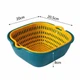 Миска с ситом для мытья овощей и фруктов 20×20,5×8 см - изображение 4