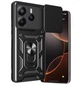 Чехол Primo Shockproof для Xiaomi Redmi Note 14 4G - противоударный, с подставкой и шторкой для камеры - Black - изображение 3