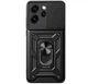 Чехол Primo Shockproof для Oppo Reno 14F 5G - противоударный, с подставкой и шторкой для камеры - Black - изображение 1