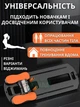 Универсальная фитнес-доска для отжиманий с эспандерами, тренажер для пресса и ног складной, фитнес платформа с резинками, черная - изображение 2