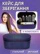 Мультистайлер для волос 5 в 1 на 1000Вт, фен стайлер с ионизацией и насадками для завивки воздушным потоком в кейсе, белый - изображение 5