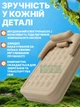 Надувне ліжко двомісне 205х182х75 зі спинкою та насосом, матрац надувний акумуляторний Type-C, флок велюр, бежевий - зображення 3