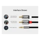 Кабель мультимедійний 3.5mm M to 2xRCA M 5.0m AV116 black Ugreen - зображення 10