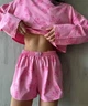 Піжама жіноча рожева Barbie (шорти+кофта), костюм для дому, одяг для сну, розмір One Size - зображення 1