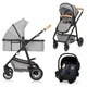 Универсальная коляска 3 в 1 Lionelo AMBER GREY STONE - изображение 1