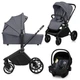 Универсальная коляска 3 в 1 Lionelo MIKA PLUS 3IN1 GREY STONE - изображение 1