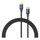 Кабель мультимедійний HDMI M to HDMI M 5.0m 8K cotton braided blue VENTION - зображення 2