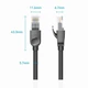 Патч-корд 3м, UTP cat 6 RJ-45 black VENTION (IBNBI) - зображення 8