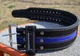 Пояс для пауерліфтингу Power System PS-3800 PowerLifting шкіряний Black/Blue Line M - изображение 2