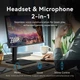 Звуковая карта USB AUX jack, TRRS Ear, 0.25 м 96 кГц/24 бит 2-в-1 DSP шумоподавление Vention - изображение 7