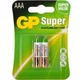 Батарейка Gp AAA LR3 Super Alcaline * 2 (24A-U2 / 4891199000041) - изображение 1
