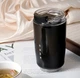 Термокружка SMEG Wall Mug с двойными стенками и поворотной крышкой Черная - изображение 4