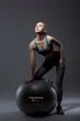 М'яч для фітнесу (фітбол) Power System PS-4011 Ø55 cm PRO Gymball Black - изображение 2