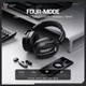 Навушники Onikuma Tri Mode headphones GT887 |BT5.4/2.4G/Type-C, 20/60H| Black - зображення 3