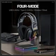 Навушники Onikuma Tri Mode gaming headphones GT828 |BT5.4/2.4G/Type-C, 15/55H, RGB| Black - изображение 6