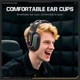 Навушники Onikuma Tri Mode gaming headphones GT828 |BT5.4/2.4G/Type-C, 15/55H, RGB| Black - изображение 10