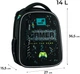 Рюкзак шкільний Kite Education 555S для хлопчика Чорний 36.5x27x15.5см 14 л Ортопедичний каркасний 1-4 клас спинка Ergo Kids (K26-555S-9) - зображення 3