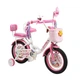 Дитячий велосипед 14" Corso Emily ML-13065 з кошиком, багажником, ручним гальмом та додатковими колесами - зображення 2