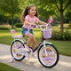 Детский велосипед 20" Corso Emily ML-99802 с корзиной, багажником, ручным тормозом и дополнительными колесами - изображение 9