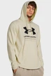 Кофта чоловіча Under Armour Ua Rival Terry Graphic Hood M Бежевий 1386047-025 - зображення 2