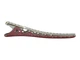 Металлический парикмахерский зажим Zauber-manicure (розовый) 6шт 06-095D-6 - изображение 7