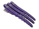 Металлический парикмахерский зажим Zauber-manicure (фиолетовый) 3шт 06-095C-3 - изображение 1