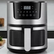 Аэрофритюрница Rainberg 4200Вт, с сенсорным управлением, 8 л, для приготовления блюд без масла, Черный (8622) - изображение 3