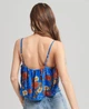 Жіночий топ SuperDry Vintage із візерунками синій L W6011283A IQX (40) - зображення 4