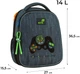 Рюкзак шкільний Kite Education 555S для хлопчика Сірий 36.5x27x15.5см 14 л Ортопедичний каркасний 1-4 клас спинка Ergo Kids (K26-555S-5) - зображення 3