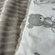 Детский плюшевый плед на съемном утеплителе Minky 90Х80 см, серый Мишки с радугой - изображение 5