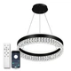 Люстра светодиодная подвесная LUMINARIA CARINA 90W R BLACK/CLEAR 500/1200 APP 220V IP20, LED светильник с пультом ДУ - изображение 1
