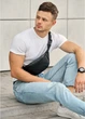 Поясная сумка бананка Sambag Tirso MSOm черный 31 х 12 х 5 см (80119001m) - изображение 4