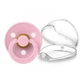 Пустушка BIBS 6-18 m Colour Latex Baby Pink в контейнері для зберігання - изображение 1