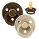 Пустушка BIBS 0-6 m Colour Latex Round Vanilla / Mocha, 2 шт - изображение 1