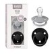 Набір пустушок BIBS 0-36 мес De Lux Silicone Cloud/Black , 2 шт - изображение 6
